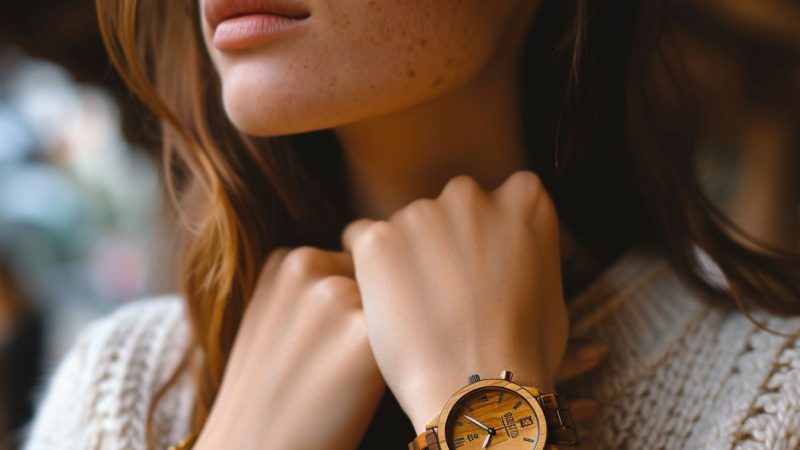 Montre en bois pour femme