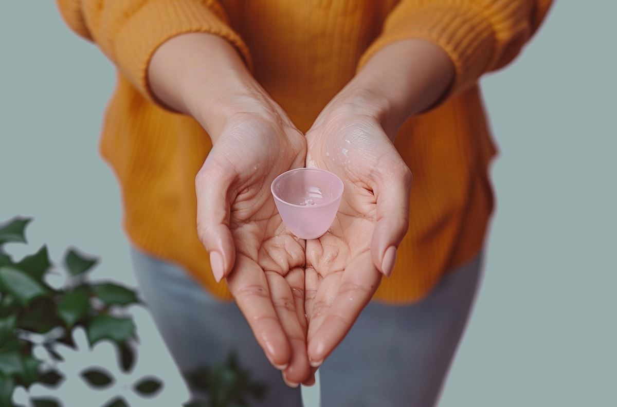 Cup menstruelle avec applicateur